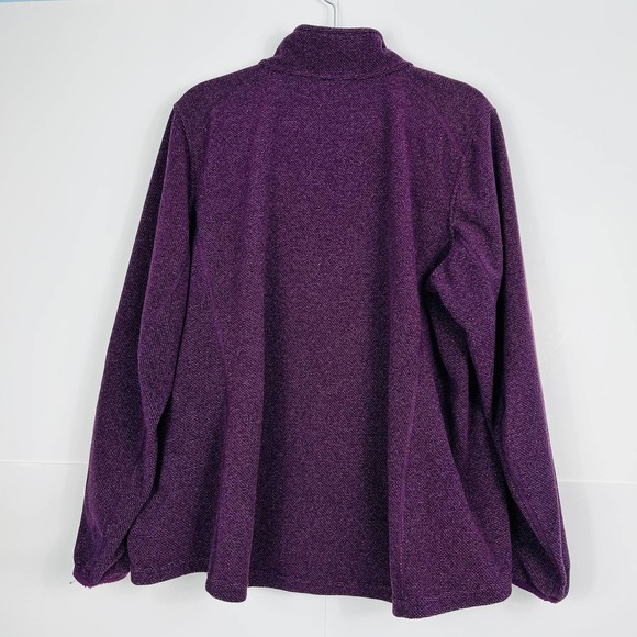 Duluth Men XXL Checkpoint Violet Full Zip Mock Jacket Softshell Fleece Pockets - Picture 2 of 13